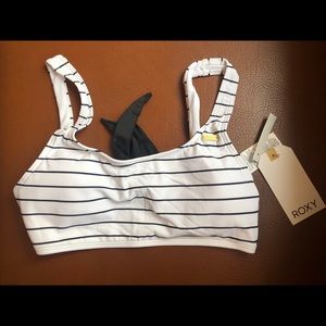 Roxy Striped Bralette Bikini Top